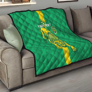 Custom Mauritania Football Quilt Go Lions of Chinguetti