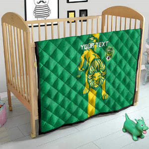 Custom Mauritania Football Quilt Go Lions of Chinguetti