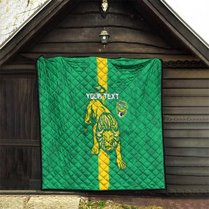 Custom Mauritania Football Quilt Go Lions of Chinguetti