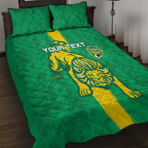 Custom Mauritania Football Quilt Bed Set Go Lions of Chinguetti