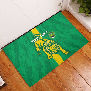 Custom Mauritania Football Rubber Doormat Go Lions of Chinguetti