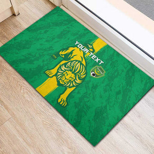 Custom Mauritania Football Rubber Doormat Go Lions of Chinguetti