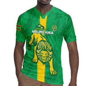 Custom Mauritania Football Rugby Jersey Go Lions of Chinguetti