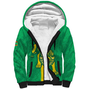 Custom Mauritania Football Sherpa Hoodie Go Lions of Chinguetti