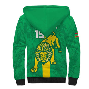 Custom Mauritania Football Sherpa Hoodie Go Lions of Chinguetti