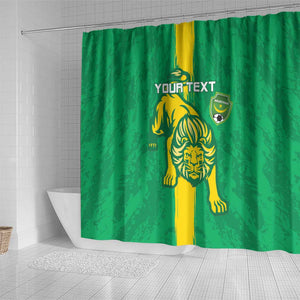 Custom Mauritania Football Shower Curtain Go Lions of Chinguetti