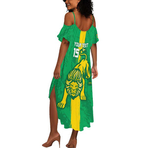 Custom Mauritania Football Summer Maxi Dress Go Lions of Chinguetti