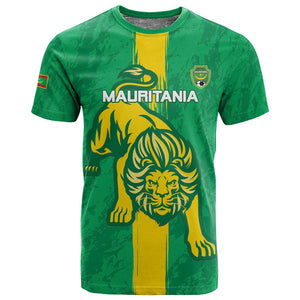 Custom Mauritania Football T shirt Go Lions of Chinguetti