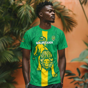 Custom Mauritania Football T shirt Go Lions of Chinguetti