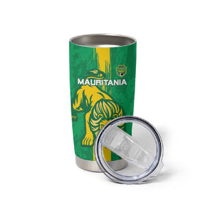 Custom Mauritania Football Tumbler Cup Go Lions of Chinguetti