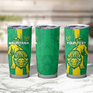 Custom Mauritania Football Tumbler Cup Go Lions of Chinguetti