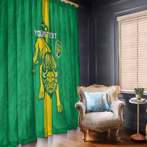 Custom Mauritania Football Window Curtain Go Lions of Chinguetti