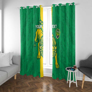 Custom Mauritania Football Window Curtain Go Lions of Chinguetti