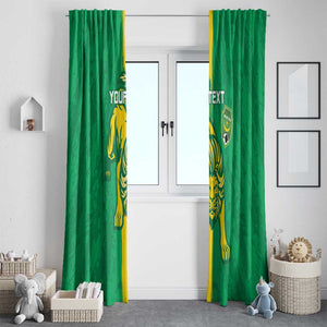 Custom Mauritania Football Window Curtain Go Lions of Chinguetti