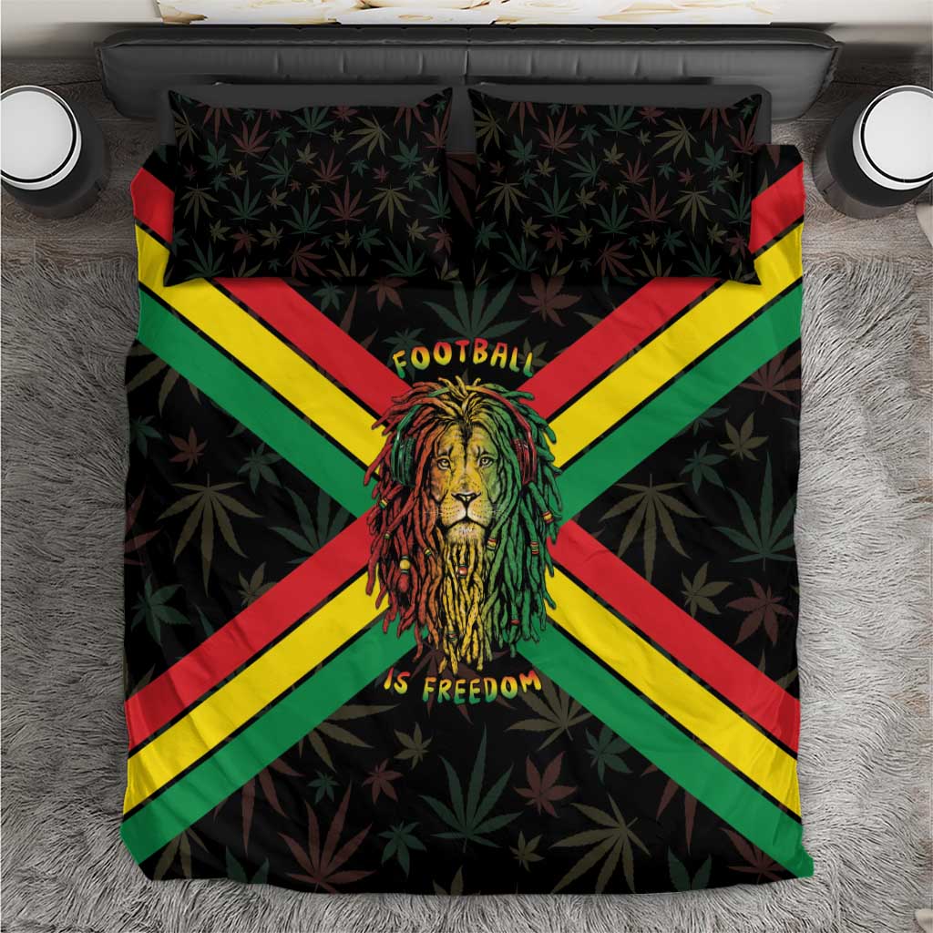 Legend Reggae Marley Football Bedding Set Rasta Lion