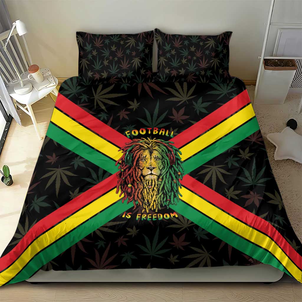 Legend Reggae Marley Football Bedding Set Rasta Lion