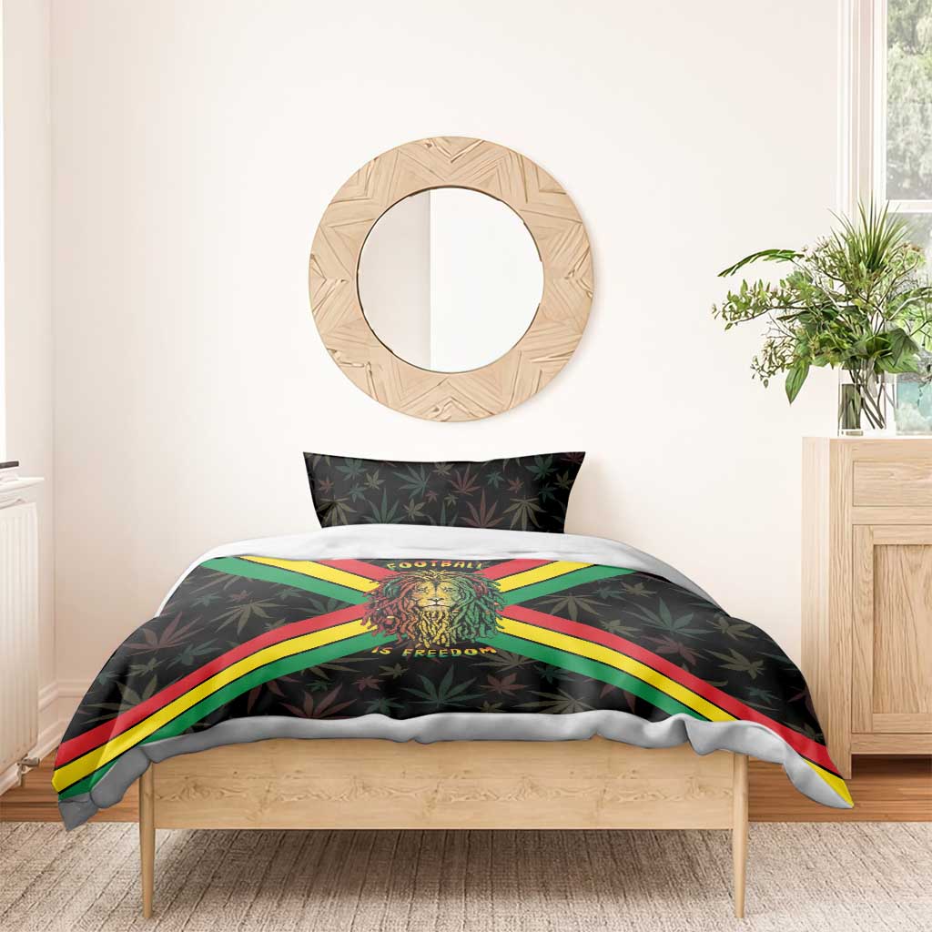 Legend Reggae Marley Football Bedding Set Rasta Lion