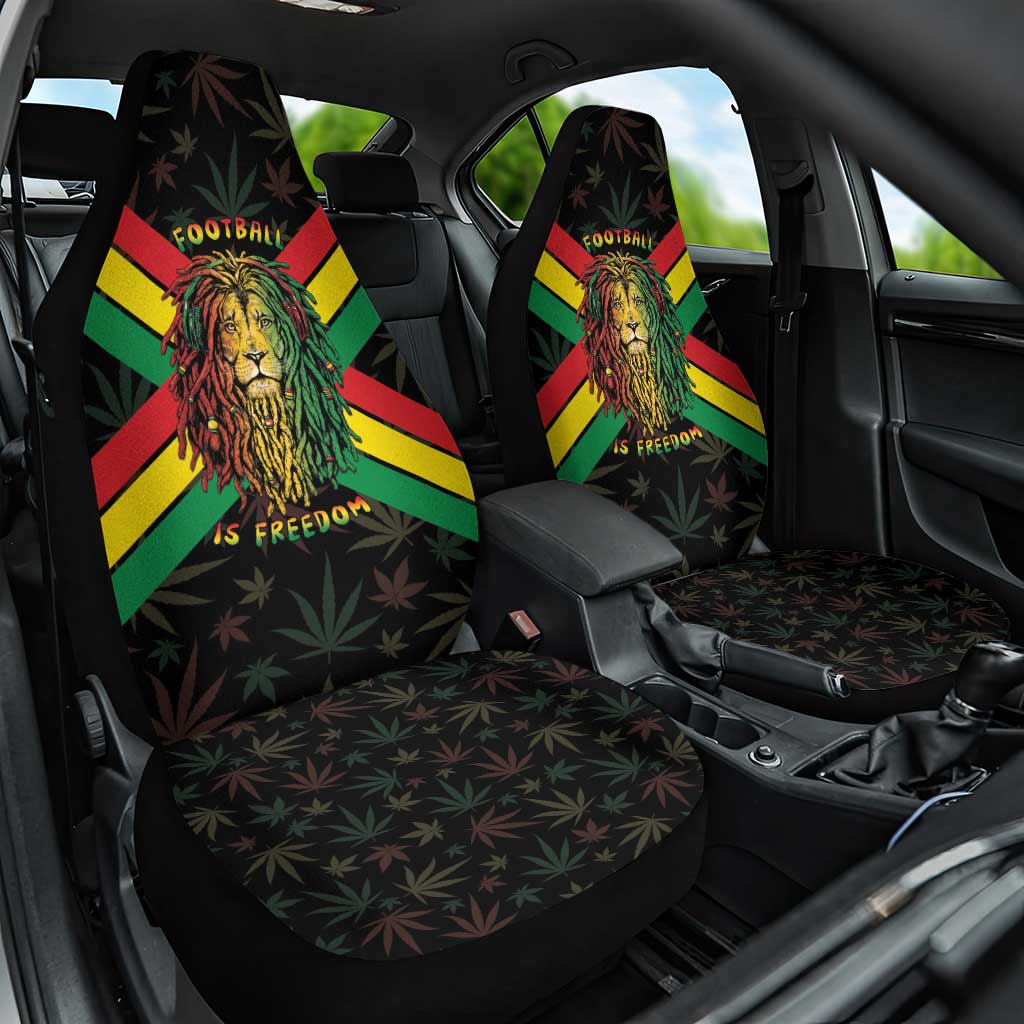 Legend Reggae Marley Football Car Seat Cover Rasta Lion