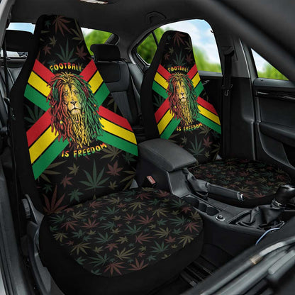 Legend Reggae Marley Football Car Seat Cover Rasta Lion