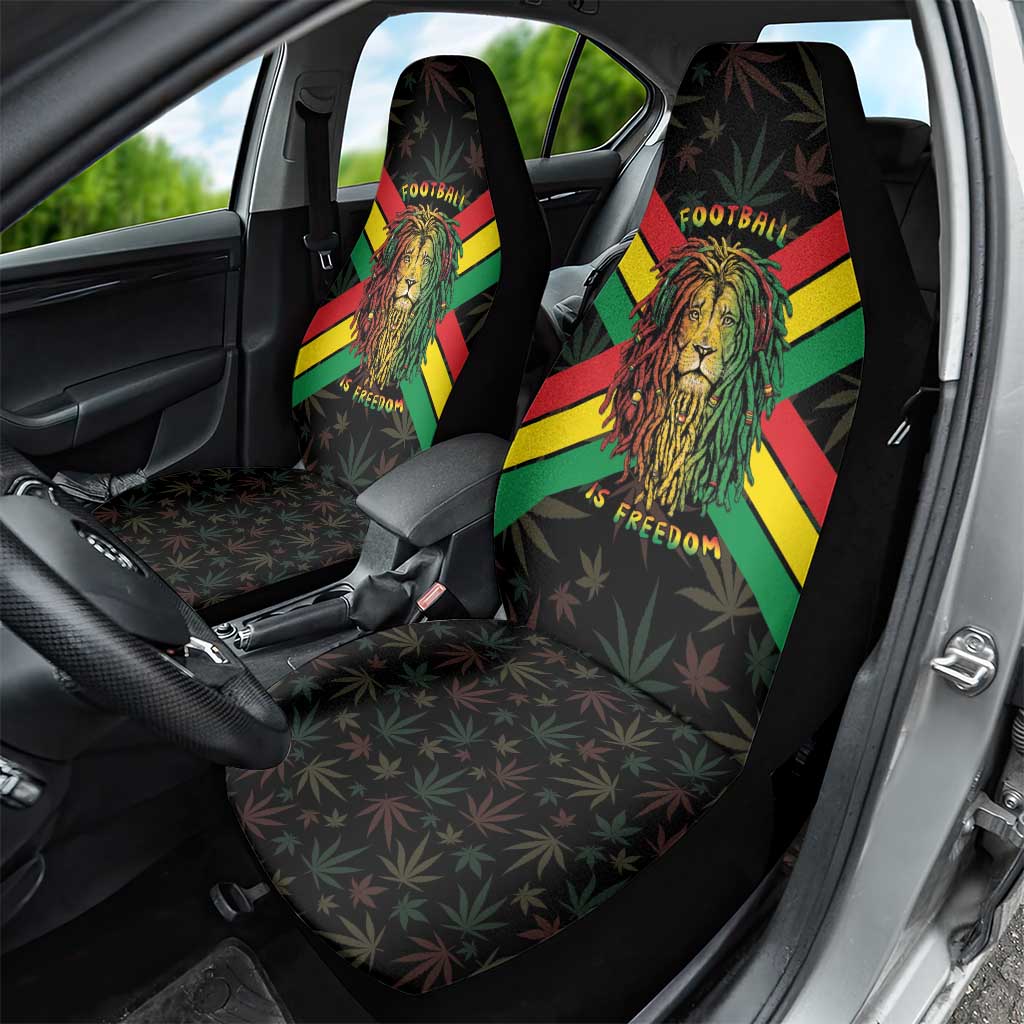 Legend Reggae Marley Football Car Seat Cover Rasta Lion