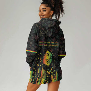 Legend Reggae Marley Football Hoodie Dress Rasta Lion