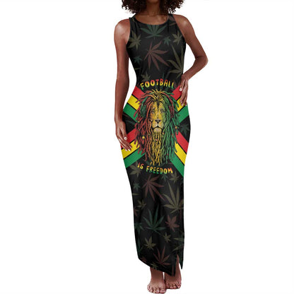 Legend Reggae Marley Football Tank Maxi Dress Rasta Lion