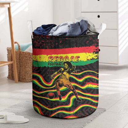 Reggae Legend Bob Football Laundry Basket Grunge Style