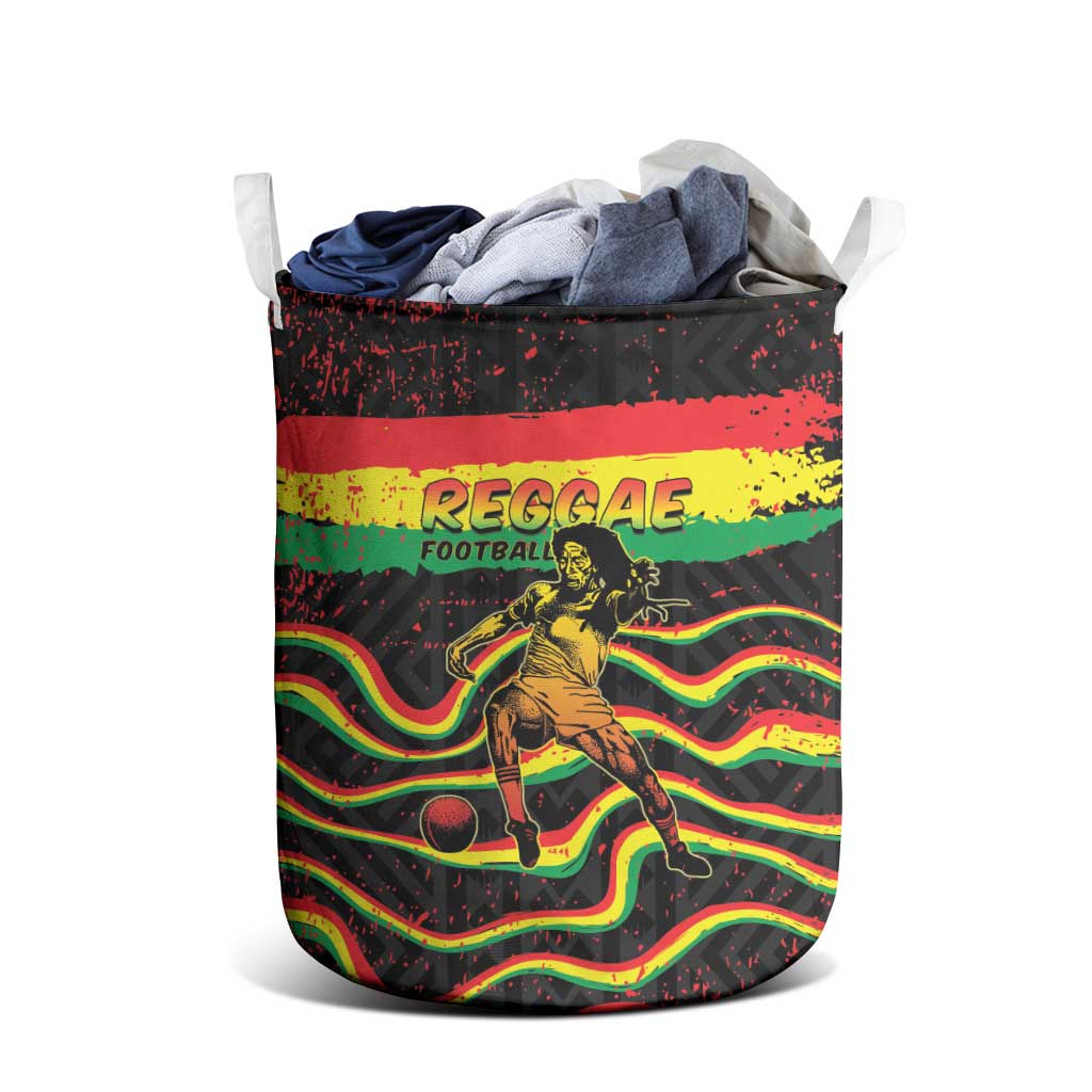 Reggae Legend Bob Football Laundry Basket Grunge Style
