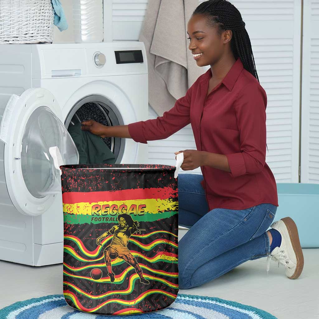 Reggae Legend Bob Football Laundry Basket Grunge Style