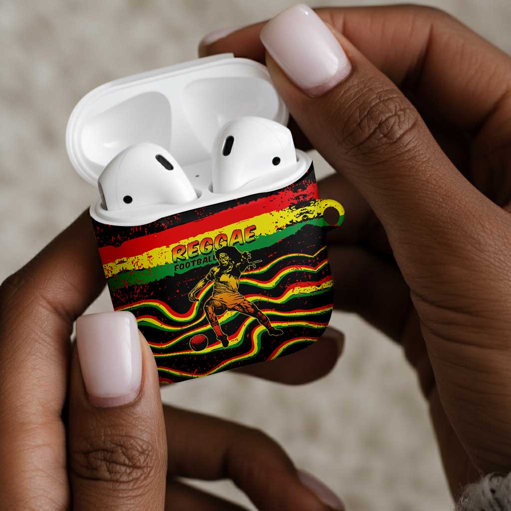 Reggae Legend Bob Football AirPods Case Grunge Style