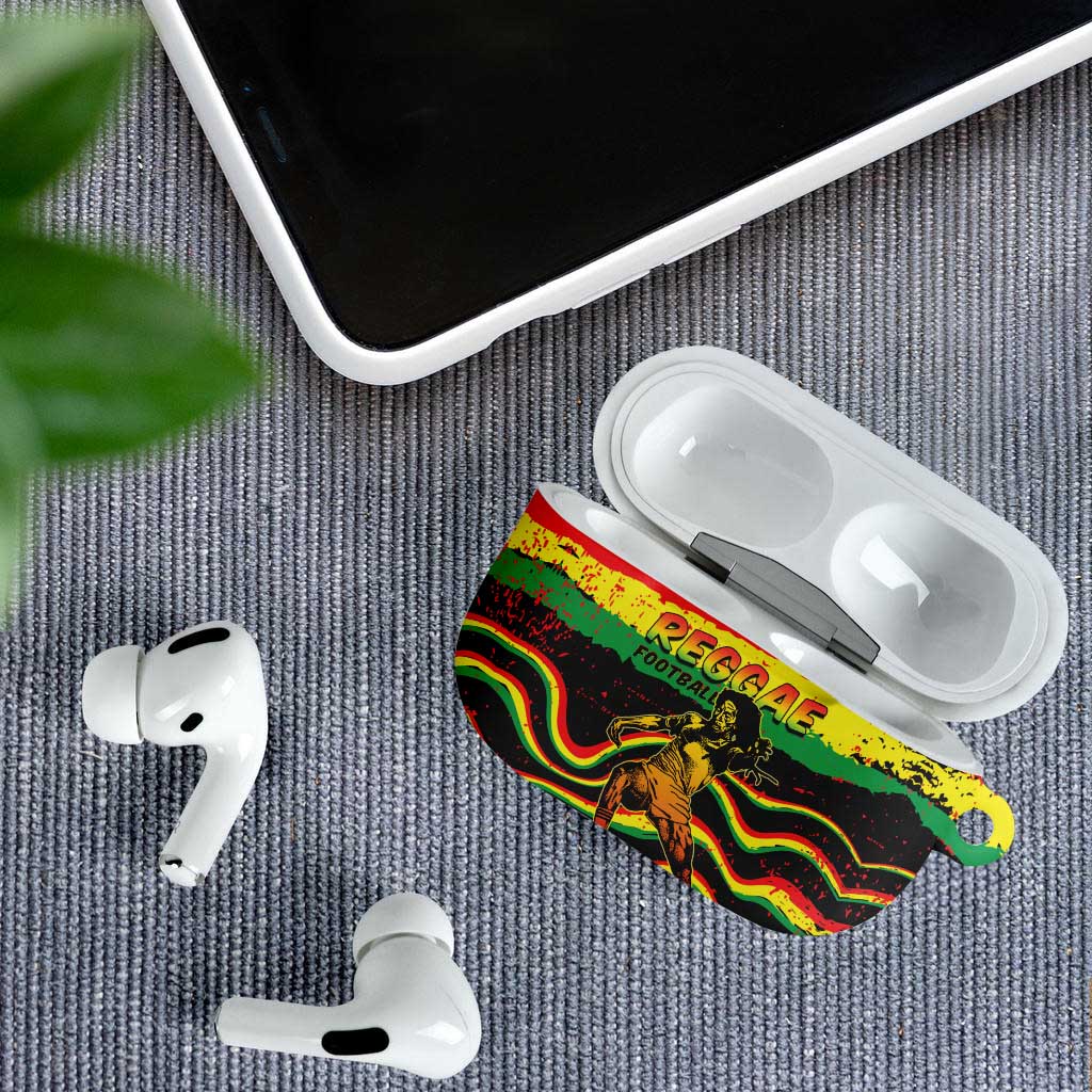 Reggae Legend Bob Football AirPods Case Grunge Style