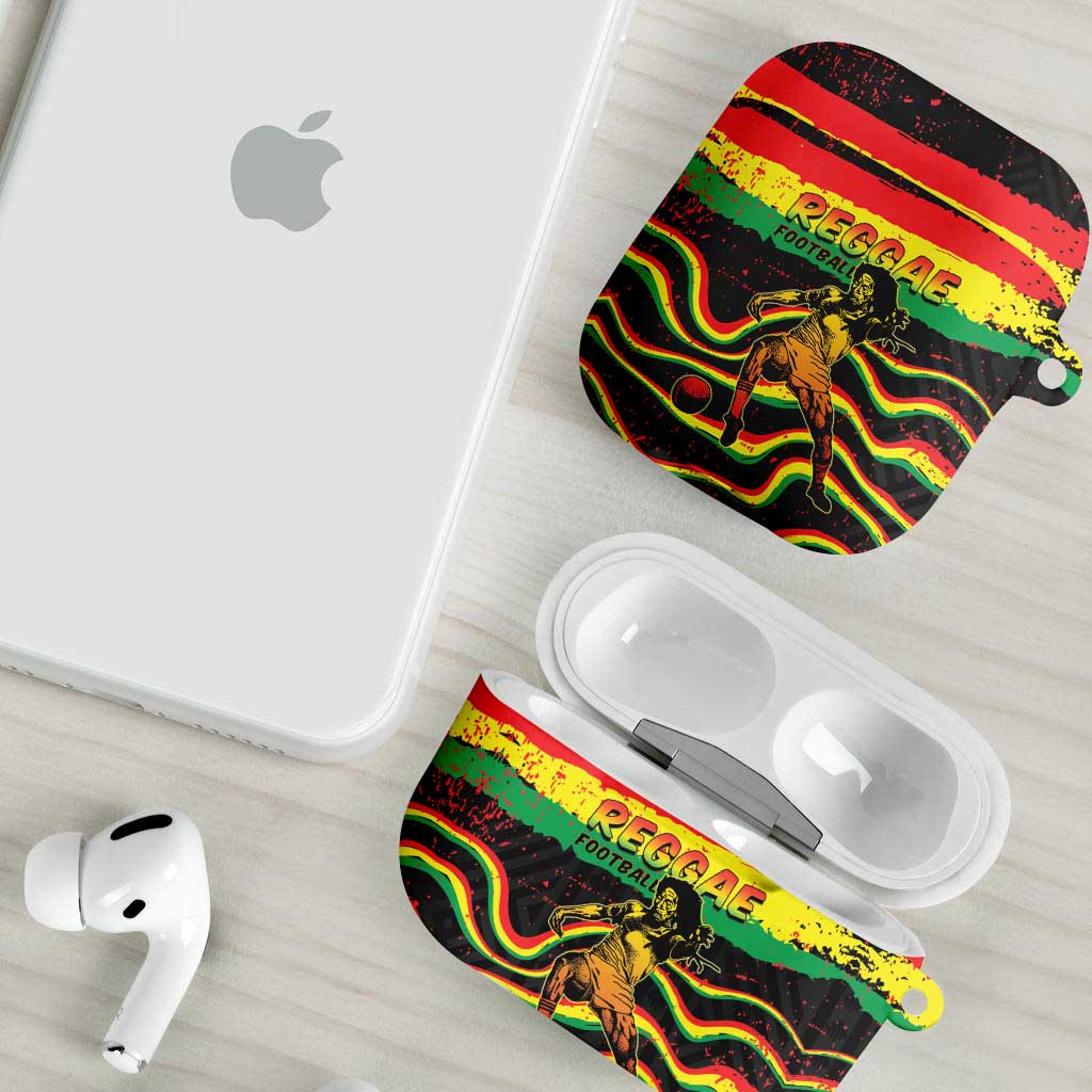 Reggae Legend Bob Football AirPods Case Grunge Style