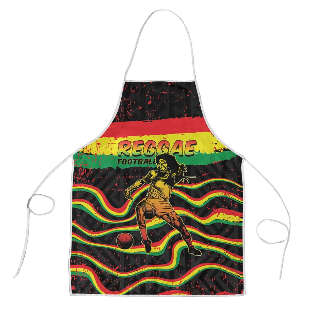 Reggae Legend Bob Football Apron Grunge Style