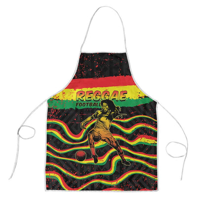 Reggae Legend Bob Football Apron Grunge Style