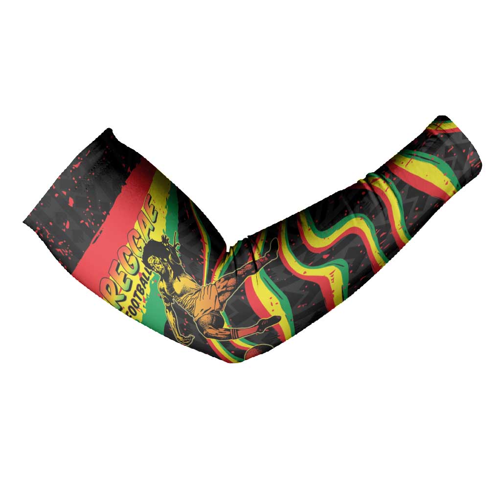 Personalized Reggae Legend Bob Football Arm Sleeves Grunge Style