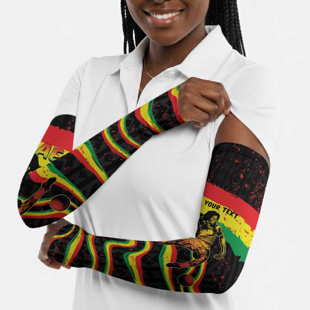 Personalized Reggae Legend Bob Football Arm Sleeves Grunge Style