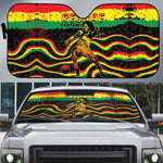 Reggae Legend Bob Football Auto Sun Shade Grunge Style