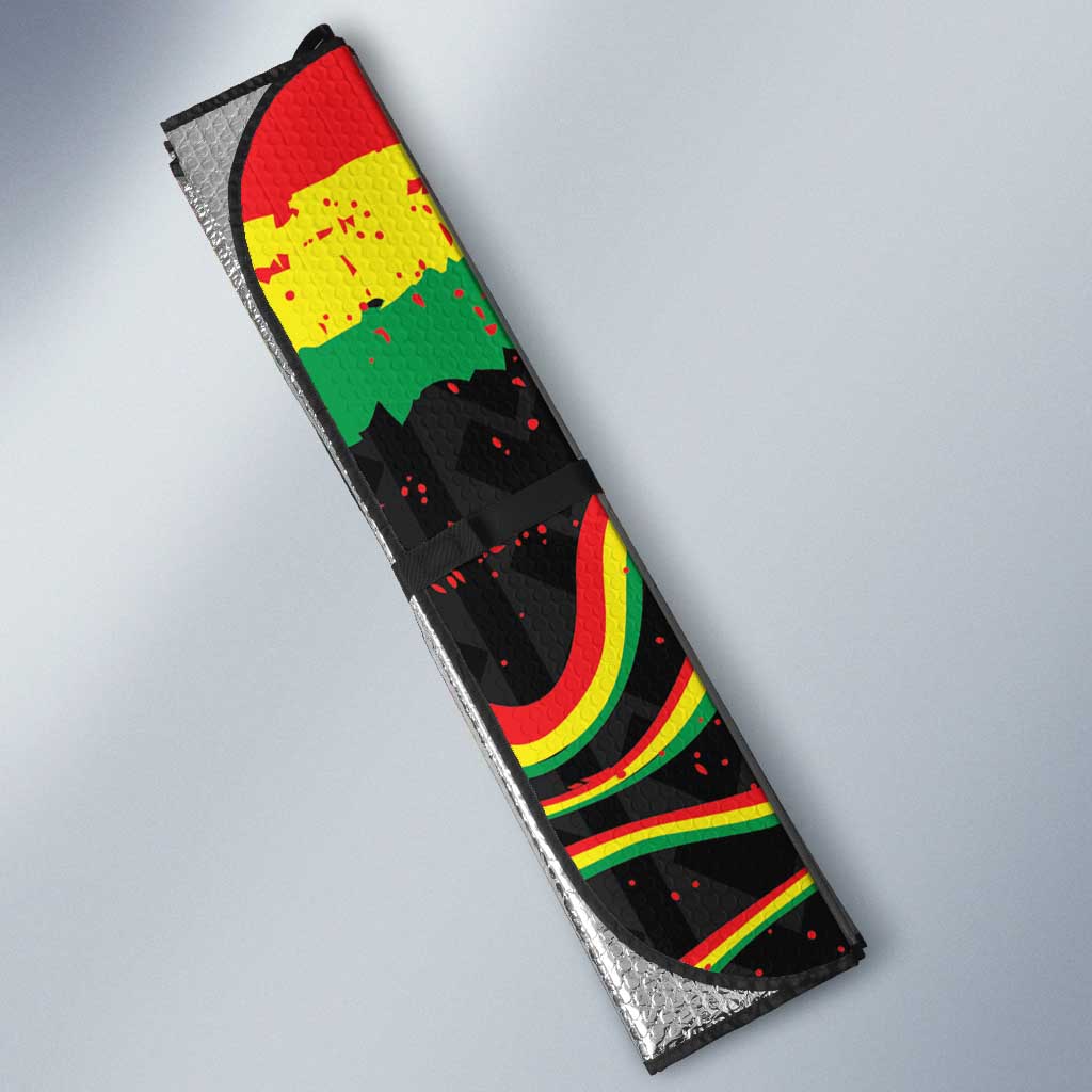 Reggae Legend Bob Football Auto Sun Shade Grunge Style