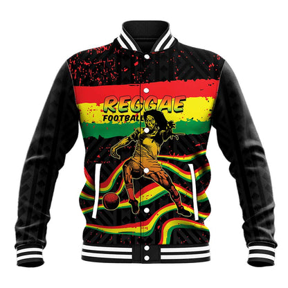 Personalized Reggae Legend Bob Football Baseball Jacket Grunge Style