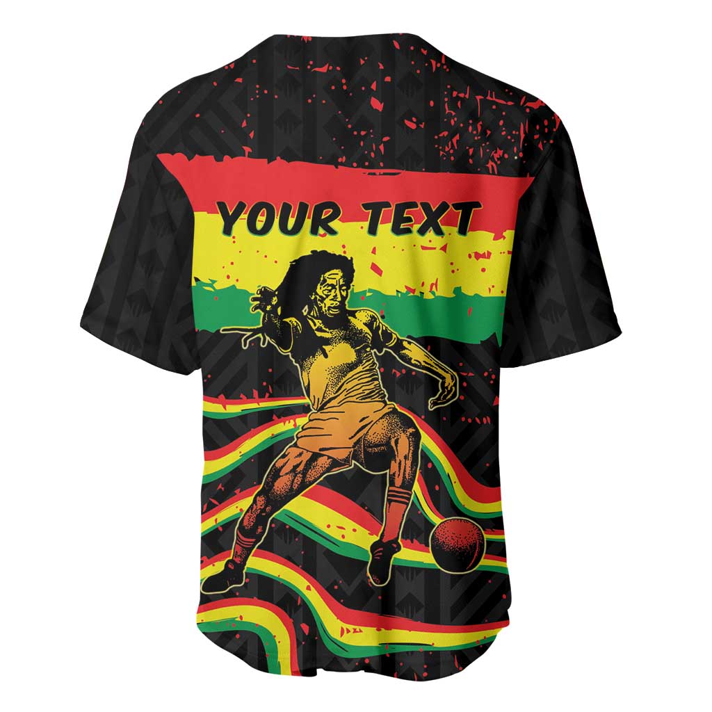 Personalized Reggae Legend Bob Football Baseball Jersey Grunge Style