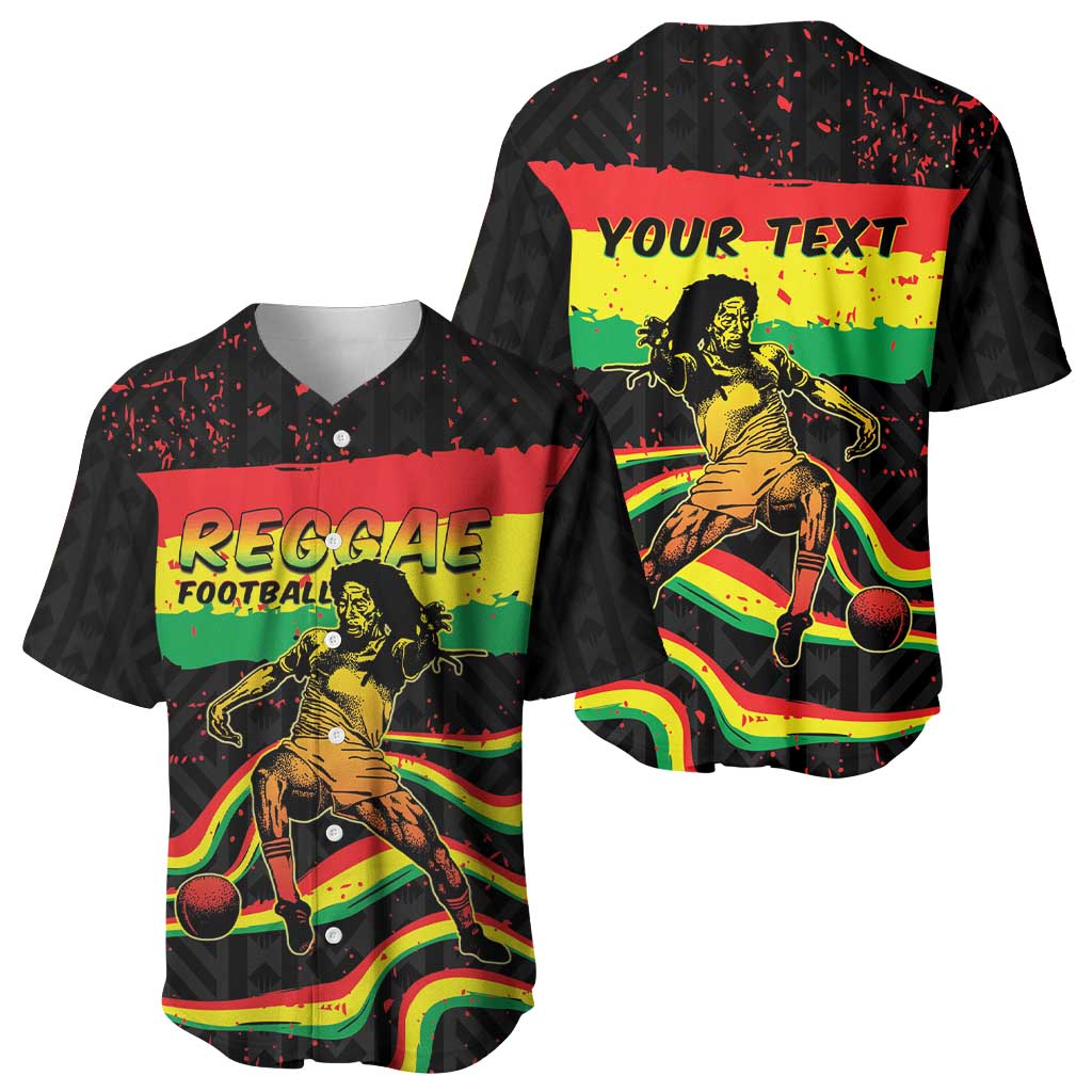 Personalized Reggae Legend Bob Football Baseball Jersey Grunge Style