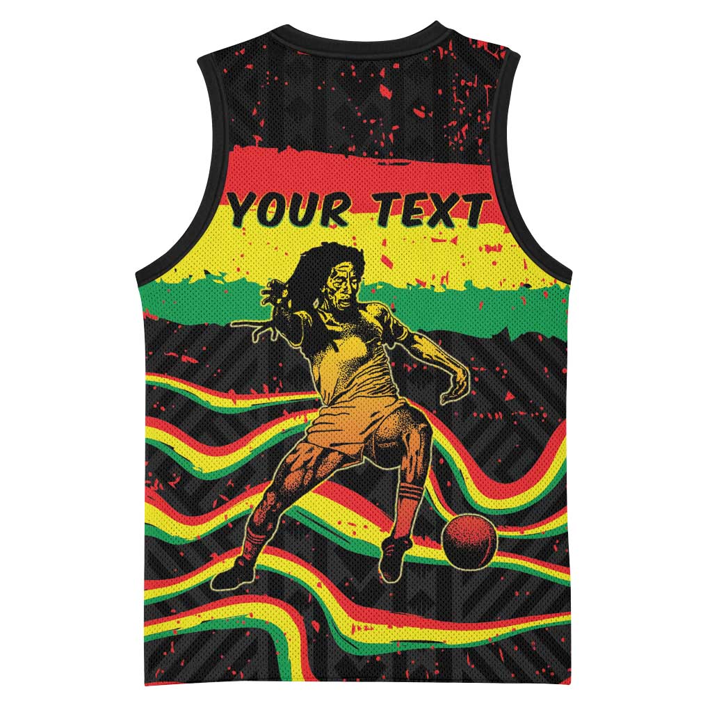 Personalized Reggae Legend Bob Football Basketball Jersey Grunge Style