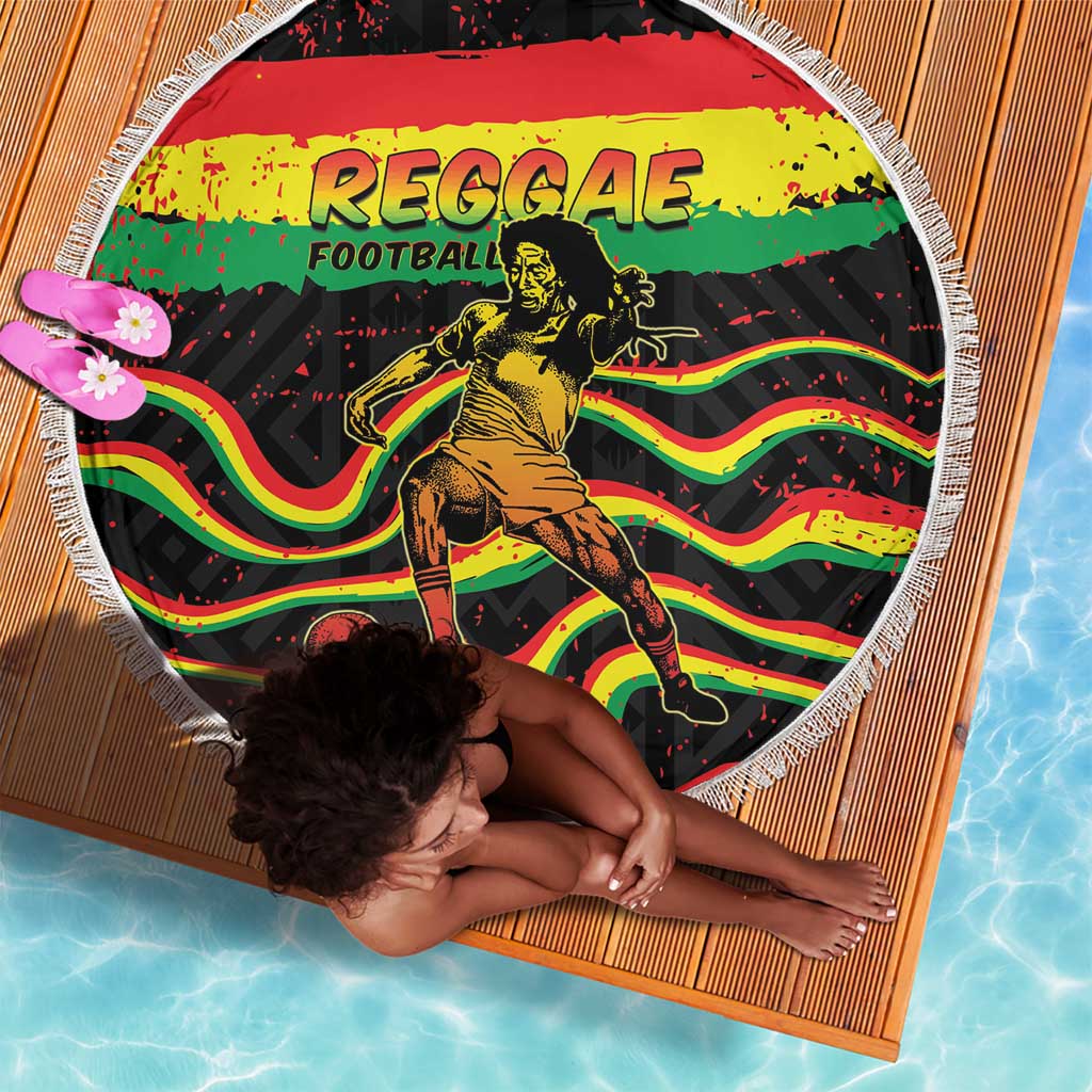 Reggae Legend Bob Football Beach Blanket Grunge Style
