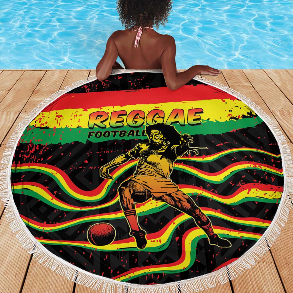 Reggae Legend Bob Football Beach Blanket Grunge Style