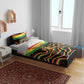 Reggae Legend Bob Football Bedding Set Grunge Style