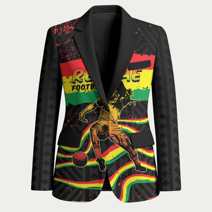 Personalized Reggae Legend Bob Football Blazer Grunge Style
