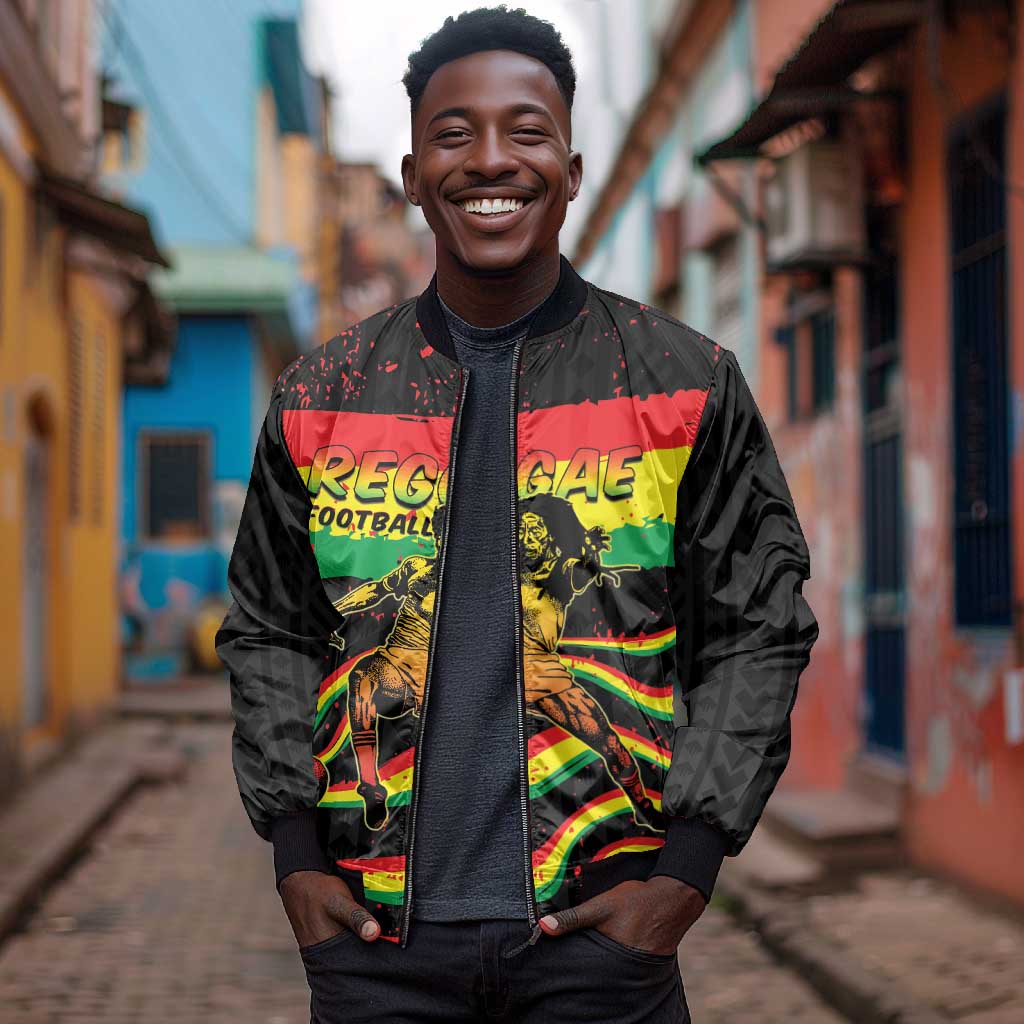 Personalized Reggae Legend Bob Football Bomber Jacket Grunge Style