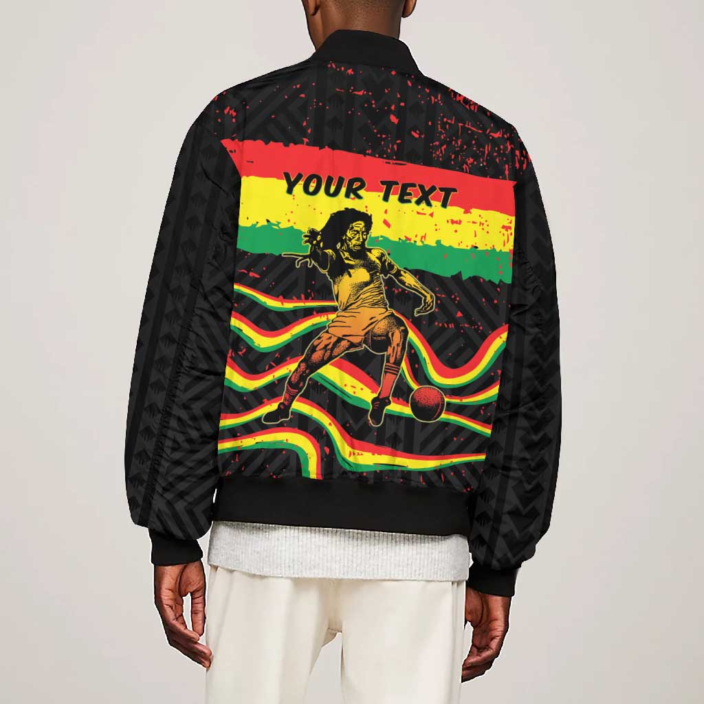 Personalized Reggae Legend Bob Football Bomber Jacket Grunge Style