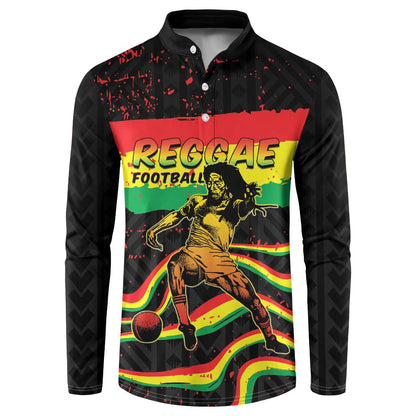 Personalized Reggae Legend Bob Football Button Sweatshirt Grunge Style