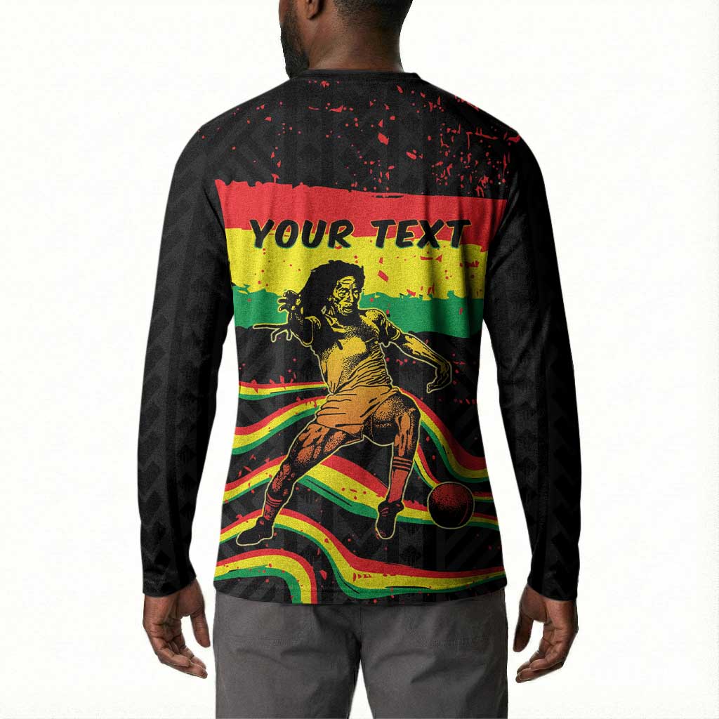 Personalized Reggae Legend Bob Football Button Sweatshirt Grunge Style